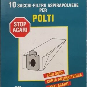 Sacchetti carta POLTI Cinderella AS300/AS310E cf. 10 pz
