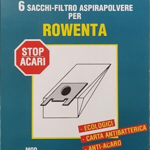 RW26Sacchetti carta ROWENTA Alto - Artec - Spongo cf. 6 pz