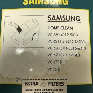 SA50Sacchetti carta SAMSUNG Home Clean VC cf. 6 pz cleantech