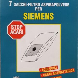 SI19Sacchetti carta SIEMENS Smily VS01-G400-G500 cf. 7 pz cleantech
