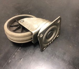 Ruota pivottante D80 con piastra aspiratore Wirbel Sintos