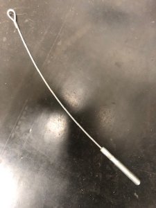 Cavo x perno sgancio ruotino lavasciuga gansow CT60 clean tech