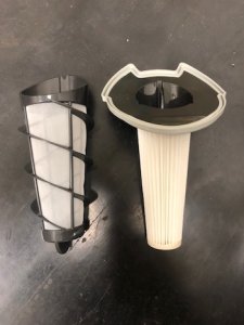 Filtro elicoidale doppio scopa elettrica De Longhi XLR18LM-25LM-25LE-32LMD-32LED clean tech