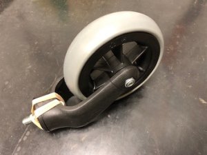 Ruota D125 morbida per esterni carrelli multiuso Idea VDM clean tech