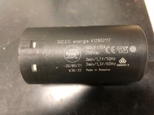 Condensatore spunto 140 Mf - 250V clean tech