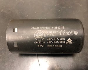 Condensatore spunto 71 Mf - 250V clean tech