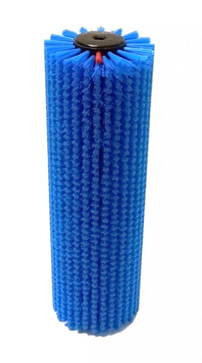 RULLO NYLON 030 AZZURRO adatta alla pulizia di tutti i tipi di pavimento in gomma, particolarmente indicata per pavimenti antitrauma di sicurezza quindi asili, scuole, palestre e ludoteche